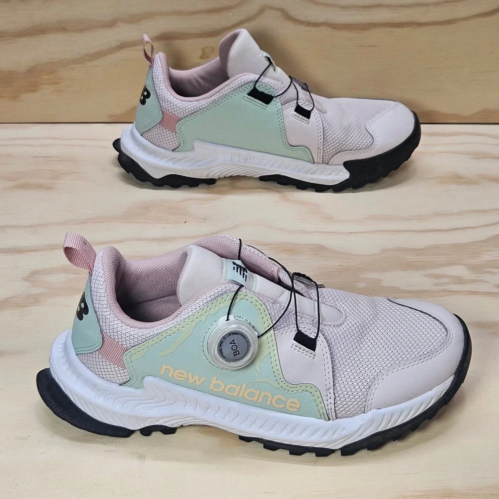 New Balance Dynasoft Trail Running Shoes Pink Green BOA Fit GTBTROP1 Womens 5.5